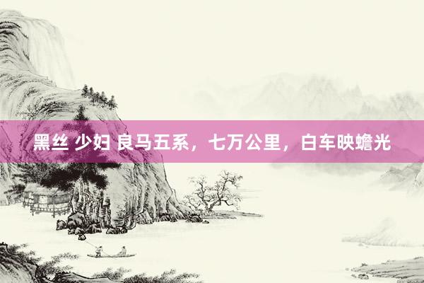 黑丝 少妇 良马五系,七万公里,白车映蟾光