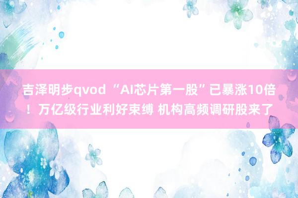吉泽明步qvod “AI芯片第一股”已暴涨10倍!万亿级行业利好束缚 机构高频调研股来了
