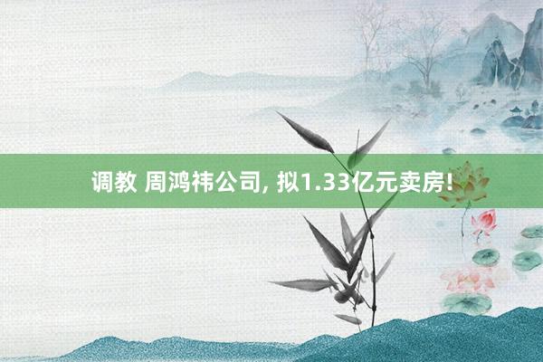 调教 周鸿祎公司, 拟1.33亿元卖房!
