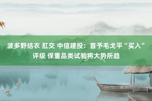 波多野结衣 肛交 中信建投:首予毛戈平“买入”评级 保重品类试验将大势所趋