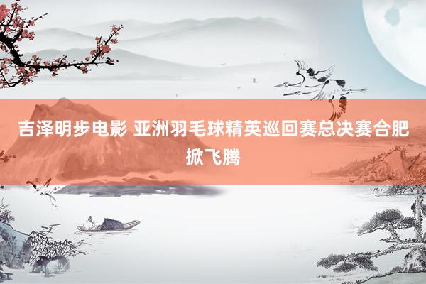 吉泽明步电影 亚洲羽毛球精英巡回赛总决赛合肥掀飞腾