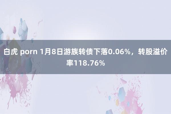 白虎 porn 1月8日游族转债下落0.06%,转股溢价率118.76%