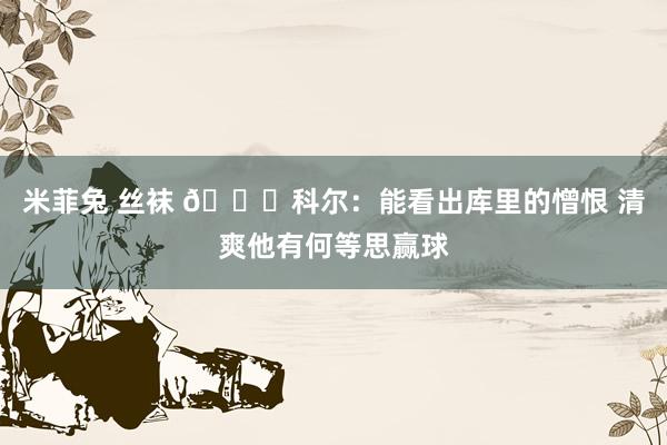 米菲兔 丝袜 😞科尔：能看出库里的憎恨 清爽他有何等思赢球